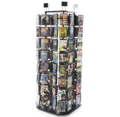 China CD/DVD Display Pocket Rack Warm Rotating Grid for CDs, DVDs, Literature Greeting Cards 35.8