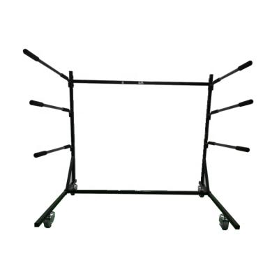 China Removable Layer Shelf Frame Surfboard Display Stand Metal Display Rack For Sports Shop for sale