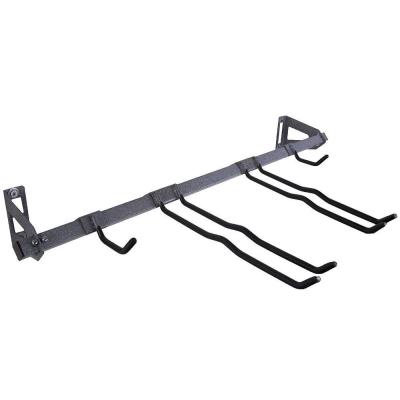 China Heavy Duty Single Bike Display Bar Bike Rack Metal Plated Recycling Wall Mounted Hanger for sale