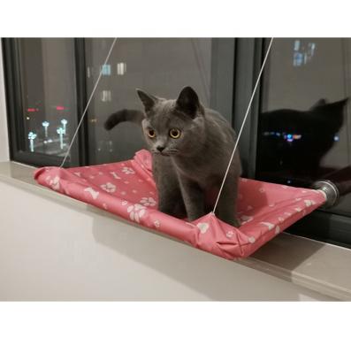 China Factory Supply Pet Furniture Beds Breathable Sucker Wall Mounted Safe Window Hammock Hanging Perch Dog Cat Hammock For Cat for sale