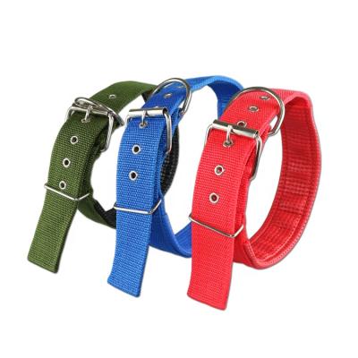 China Thoughtful Safe Pet Supplies Designers Nylon Foam Padded Comfortable Adjustable Washable Dog Collar Pet Cat Strap Training Collar for sale