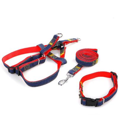 China Fashion Design Thoughtful Safe Dog Lead Pet Outdoor Anti-Lost Rope Adjustable Dog Harness Set Collar Harness Leashes for sale