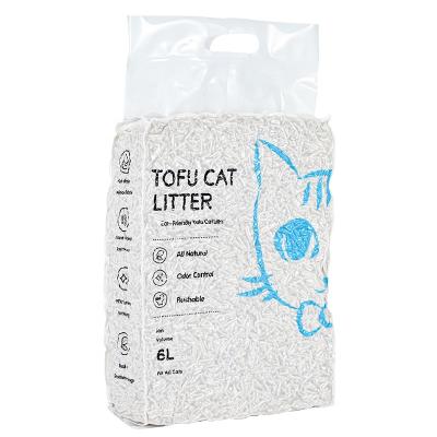 China Flushable Quick Pool Tofu Clean Smell Lock Cat Poop Deodorate Clean Natural Soybean Eco-Friendly Factory Sustainable Safe Material for sale