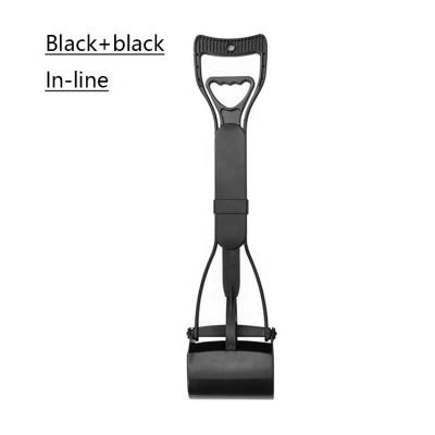 China Outdoor Portable Foldable Safe Viable Handle Pet Waste Rakes Long Pick Hand Poop Cleaning Scooper Dog Doggie Pet Poop Picker for sale