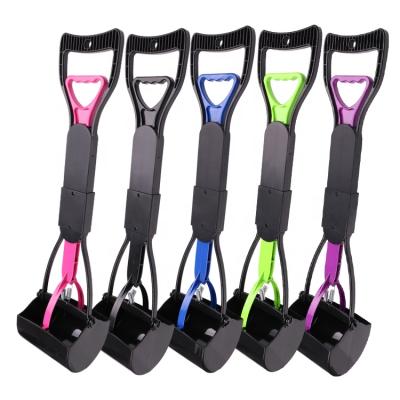 China Durable Long Handle Poop Cleaning Tools Safe Pet Pick Up Scooper Collector Durable Portable Pooper Picker Dog Poop Picker for sale