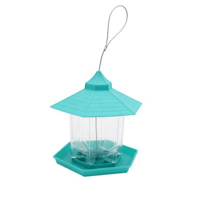 China Small Non-automatic Safe Outdoor Birds Water Food Feeder Hang On Tree With Hook Window Wild Bird Feeder for sale