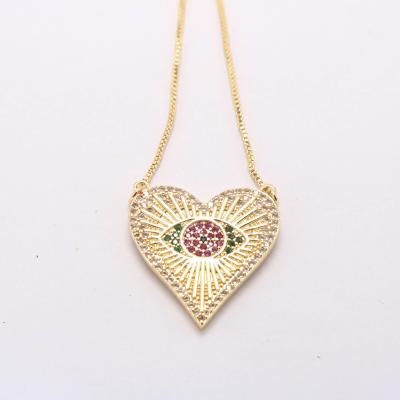 China 2021 TRENDY Electroplating Ladies Full Diamond Clavicle Chain Luxury High-end New 14k Gold Fashion Necklace for sale