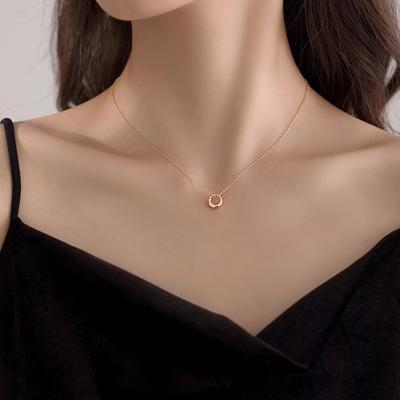 China Trendy Shiny Circle Choker Necklace Trendy Shiny Soft Round Shape Present Fine Gift Jewelry NK095 Wedding Wedding for sale