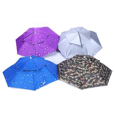 China Farmhouse Double Layer Windproof UV Against Foldable Outdoor Finished Umbrella Cap for sale