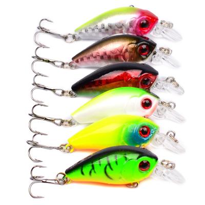 China Hard Sea Powerbait Isca 4.5cm 3.55g Bass Mini Crank Swimbait For Perch Pike ABS Plastic Crankbait Jerkbait Swim Fishing Lures Wobbler Bait for sale