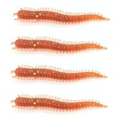 China CustomT Soft Tail Silicone Groundbait Fishing Artificial Worms Soft Lures Earthwarm Carp Fishing Accessories for sale