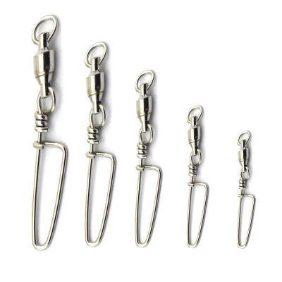 China Stainless or Brass Snaps Fishing Swivels Tackle Accessories Connector Fishing Brass Stainless Steel Barrel Snap Connectors Fishing Swivel Hook for sale