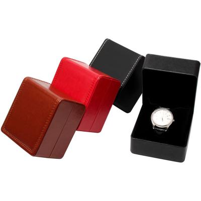 China Durable High End PU Leather Watch Box Customized Logo Jewelry Package Box For Watch Wholesale Luxury Jewelry Gift Box for sale