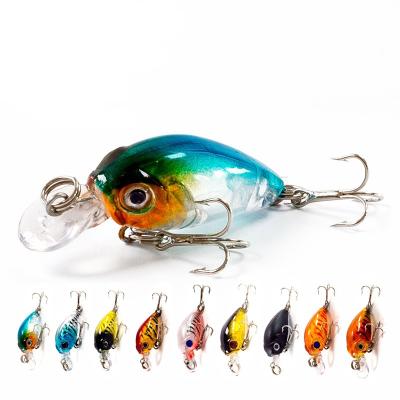 China ABS Material 4.5cm Japanese Design 3.8g Hard Fishing Lure Mini Crank Bait For Pike Perch Bass Floating Crankbait Pesca for sale