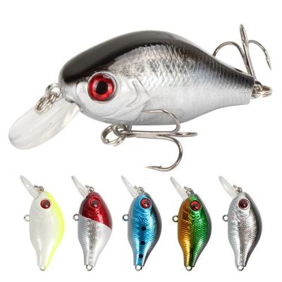 China ABS Material Small Fishing Lure 5.5cm 7.6g Floating Crankbaits Bait Minnow Bass Wobblers For Trolling Artificial Hard Carp Fishing Tackle for sale