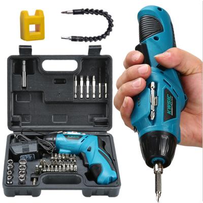 China DIY Home Woodworking Tools Hot Sales Multifunctional Household Electric Screwdriver Electric Drill Screwdriver Set for sale