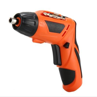 China Portable DIY Home Electric Hand Drill Lithium Battery Screwdriver Tools Woodworking Rechargeable Cordless Screwdriver Set with USB USB Charging Cable for sale