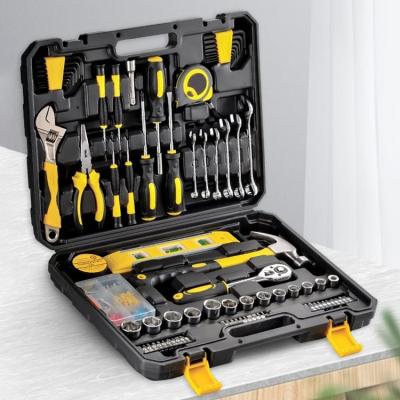 China Mulit-purpose 108 Pieces Socket Wrench Auto Repair Tool Combination Package Tool Kit Mixed Tool Kit With Plastic Tool Box Storage Box for sale