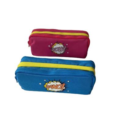 China Schools & Custom Made High Quality Promotional Fashion Office Pen Bag Pencil Pouch Travel Pencil Case for sale