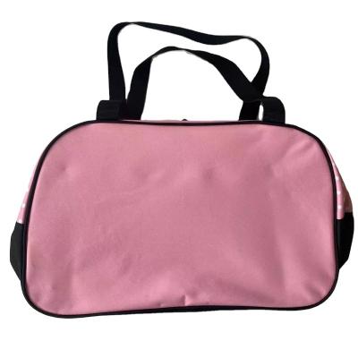 China Portable Fashion Girl Printing Custom Duffel Bags Side Pocket Shoe Bags Travel Luggage Female Handbag for sale