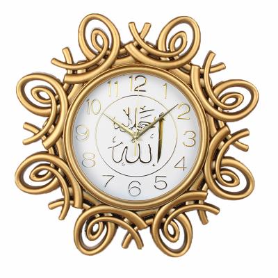 China Hot Selling Islamic Azan Wall Clock of Antique Style Plastic Wall Clock for Prayer for sale