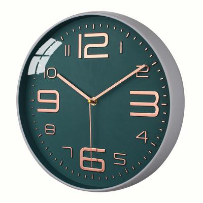 China Wall Clock Antique Style Home Decoration 12 Inch Modern Plastic 3d Wall Watches Home Decor Wall Clocks for sale