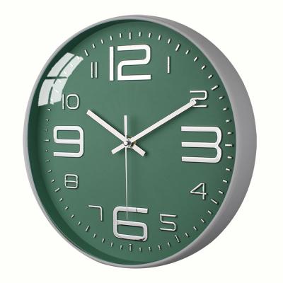 China Wall Clock Antique Style Home Decoration 12 Inch Modern Plastic 3d Wall Watches Home Decor Wall Clocks for sale