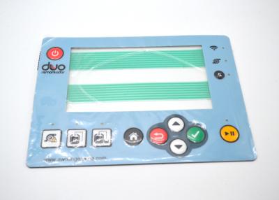 China Waterproof Tactile Membrane Switch With Clear Display Window And Two Connector Tails for sale