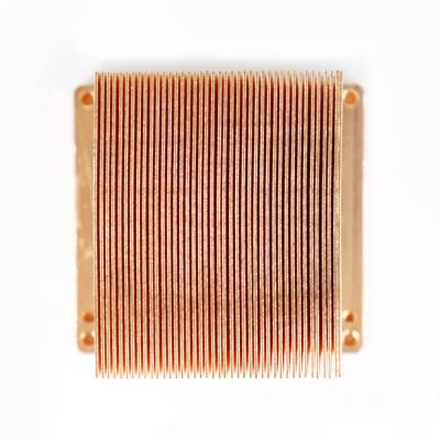 China Manufacturing Equipment Customized Shovel Tooth Heat Sink Copper Products Pure Copper CNC Machining for sale