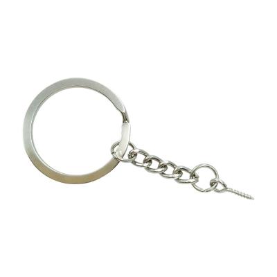 China Industry Supplies Toy Hardware Pendant Keys Key Ring Chain Eye Screw Kit 30 Flat Ring + 4-Section Chain + Grinding Screw for sale