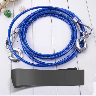 China Reflective Rope Trailer Belt Trailer Rope 5T 4M Steel Wire Car Motor Auto Traction Trailer For Off-Road Vehicle Emergency for sale