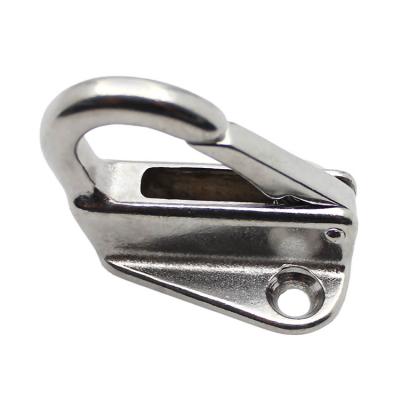 China Heavy Industry 316 Stainless Steel Spring Type Clothes Hook Spring Hook Yacht Accessory for sale