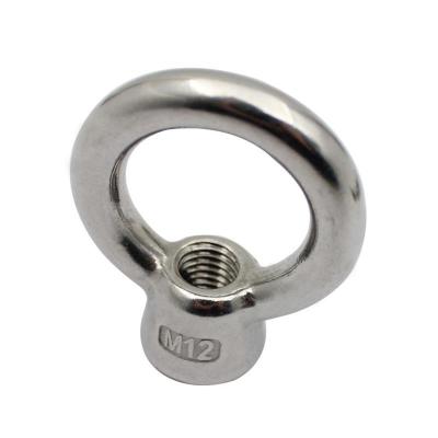 China Ring Nuts Stainless Steel 304 JIS Eyenut Round High Leg Nut Screw Threaded Hanging Block 1169 Outdoor Climbing Various Specifications for sale