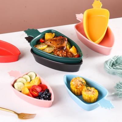 China ZOGIFTS Kids Matte Dessert Food Safety Bulk Dish Set Viable Creative Cute Ceramic Dishes Marbled Dinner Plates Sets Porcelain for sale