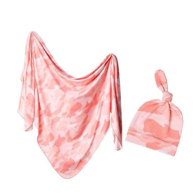 China Zogift PORTABLE Newborn Soft Pink Custom Silk Feeling Wrap Blanket For Gift Baby Spandex Blanket for sale