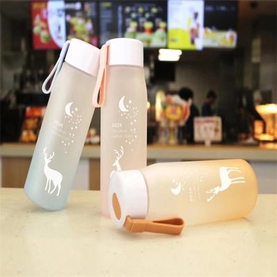 China ZOGIFTS Classic Super Markets Sustainable Gradient Frosted Large Capacity Sports Kids School Cute Water Bottle for sale