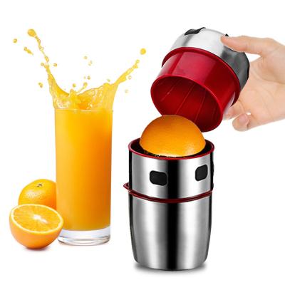 China Viable Creative Portable Handheld Blender Citrus Fruit Juicer Zogift Stainless Steel Squeezer Fruit Extractor Machine Manual Juicer for sale