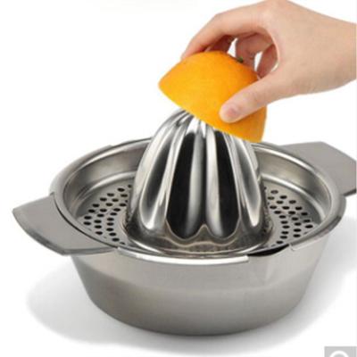 China Zogift Newly Design Viable Household Cheap Fruit And Vegetable Juicer Machine Lemon Squeezer Manual Stainless Steel Squeezer for sale