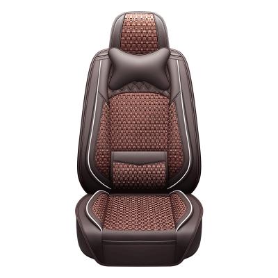 China Universal Luxury Car Seat Covers Durable Car Size/Seat Cover Full Set Leather Seat Covers For Toyota Car Interior Accessories for sale