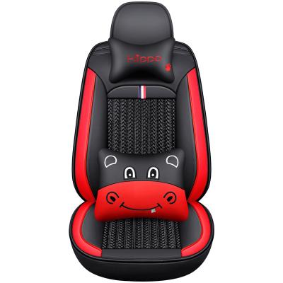 China Wholesale High Quality Car Goods Universal Seat Cover Breathable Car Seat Covers/Seat Cover Full Set Red Car Accessories for sale