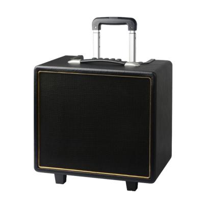 China No Tooth Trolley 50W Outdoor Portable Blue Wireless Guitar Home Active Speaker for sale