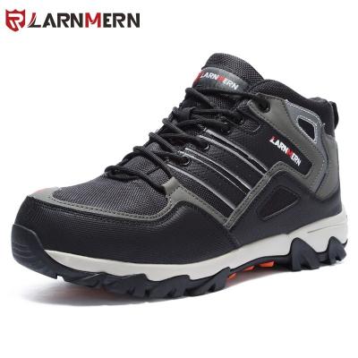 China LARNMERN Steel Toe Men Safety Boots Steel Toe Work Boots Comfortable Hiking Reflective Boots for sale