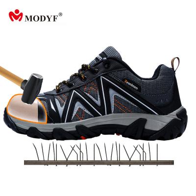 China Brand Classic Mens Steel Toe MODYF Durable Safety Shoes With Reflective Stripes, Larger Size Cap Steel Toe Anti-Sting Work Shoe for sale