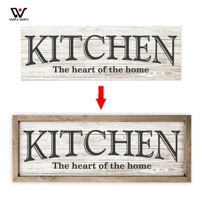 China Wood Signs Kitchen Farmhouse Europe Home Wall Decor Antique Crafts Wood Sign Decor for sale