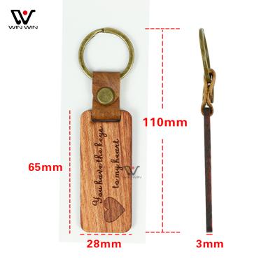 China 2021 New Style Custom Wooden Key Chain Unisex Accessories Wooden Key Chain for sale