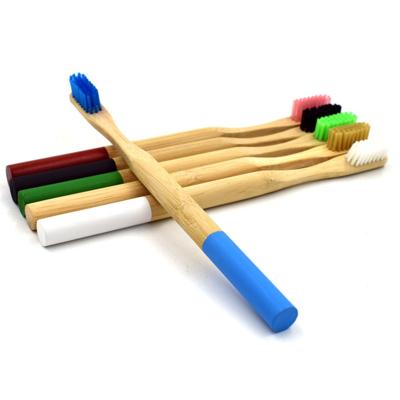 China Home bamboo toothbrush 4 pack wooden toothbrush set for family for shop for sale