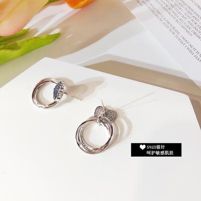 China FASHIONABLE Luxury Earrings Women Fashion Jewelry Elegant Heart Natural Stone Gold Stainless Steel Earings for sale