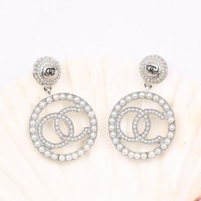 China New Brand Design Crystal Rhinestone Hoop Earring Fashion Statement Earrings High Quality For Women Gifts Jewelry for sale