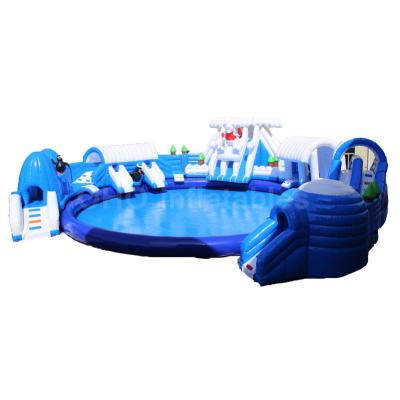 China Guangzhou Ground Inflatable Ice Water Park OH World Water Park Outdoor Commercial Water Playground for sale