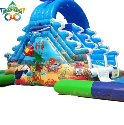 China Water Slide For Summer Season Inflatable Water Slide With Commercial Inflatable Swimming Pool Slide For Sale for sale